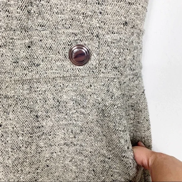 Elegant Gray Tweed Dress - Picture 3 of 10